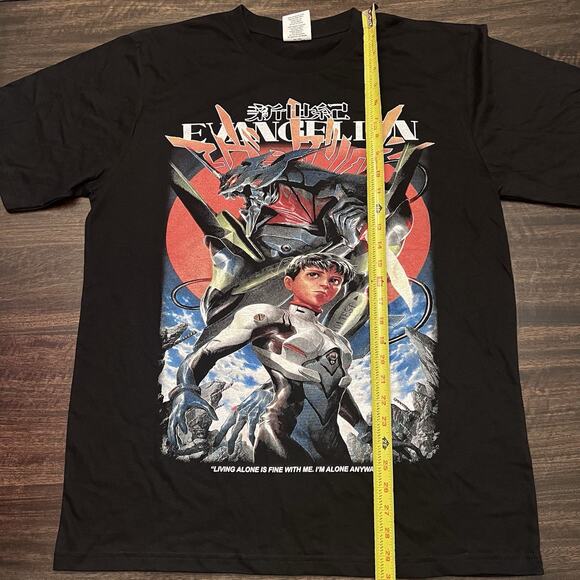 Neon Genesis Evangelion Shinji Ikari Alone Anime Vintage modern 90s style shirt - Picture 5 of 5